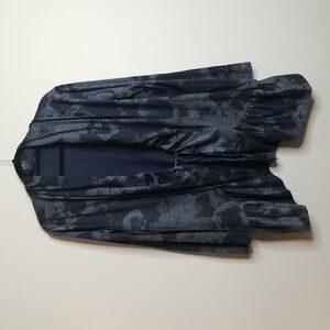 Alberto Makali Gray and Blue Cardigan